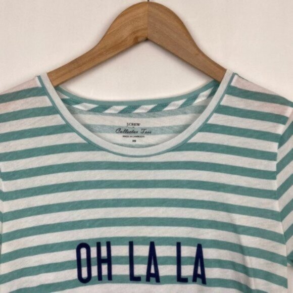 J.Crew Graphic Oh La la & C'est parfait  2 Tee T-shirts bundle - Picture 3 of 15